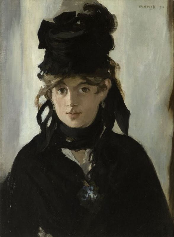 Menekşe Buketi ile Berthe Morisot, 1872 resmi