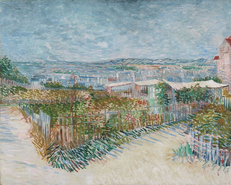 Montmartre: Moulin de la Galette'in Arkası, 1887 picture