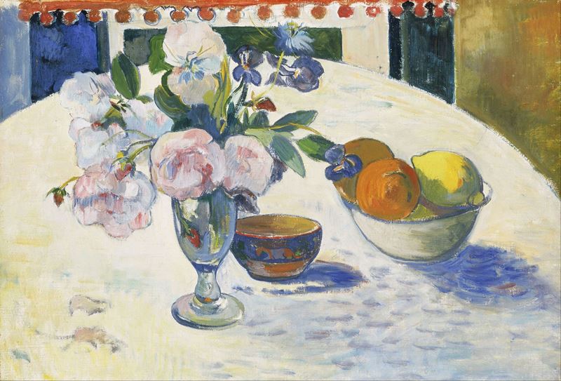 Picture for Flowers and a Bowl of Fruit on a Table, 1894