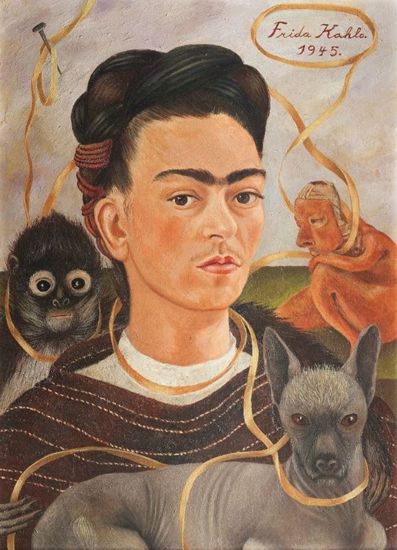 Picture for Self-Portrait with Small Monkey, 1945