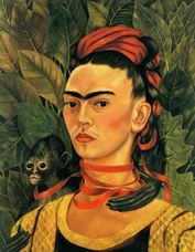 Show Self Portrait with Monkey, 1940 details