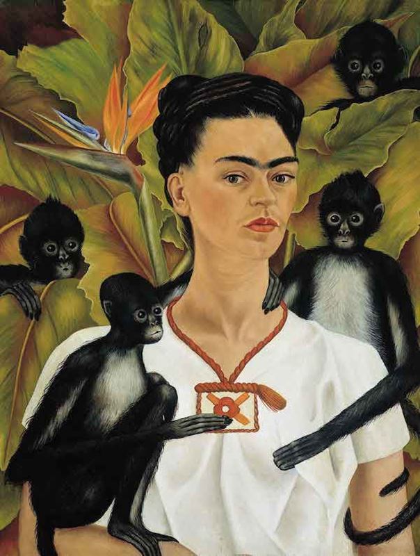 Picture for Self Portrait with Monkeys, 1943