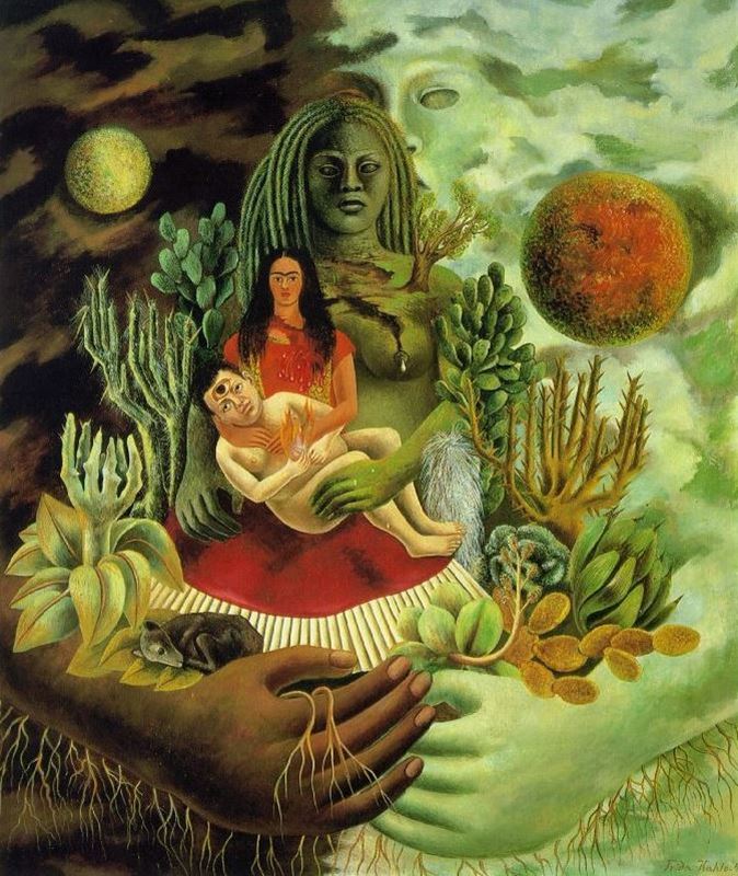 Picture for The Love Embrace of the Universe, the Earth (Mexico), Myself, Diego, and Señor Xolotl, 1949