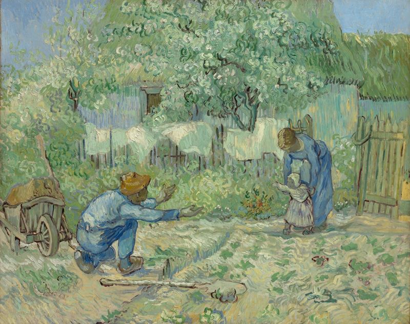 Picture for First Steps (after Millet), 1890