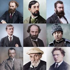 Colorized Photos of Painters picture