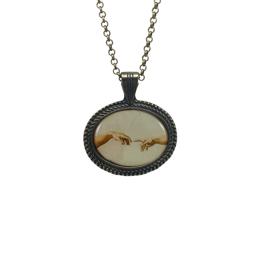 Michelangelo The Creation of Adam Necklace Pivada