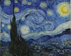 Van Gogh - Yıldızlı Gece - Ahşap Mumluk