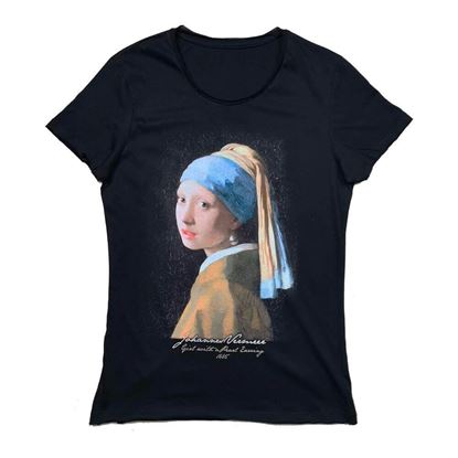 Vermeer - İnci Küpeli Kız - Tişört resmi