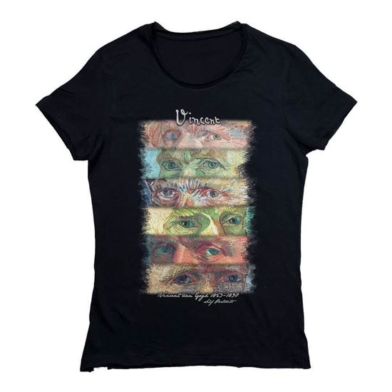 Picture of Van Gogh - Eyes (Self-Portraits)- T-Shirt