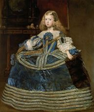 Show Infanta Margarita Teresa in a Blue Dress, 1659 details