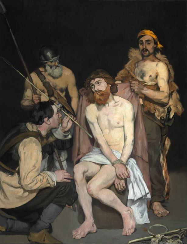 Askerler Tarafından Alay Edilen İsa, 1865 resmi