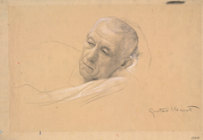 Show Head of a Propped Lying Man, (Study for Theater in Taormina), 1886-1887 details