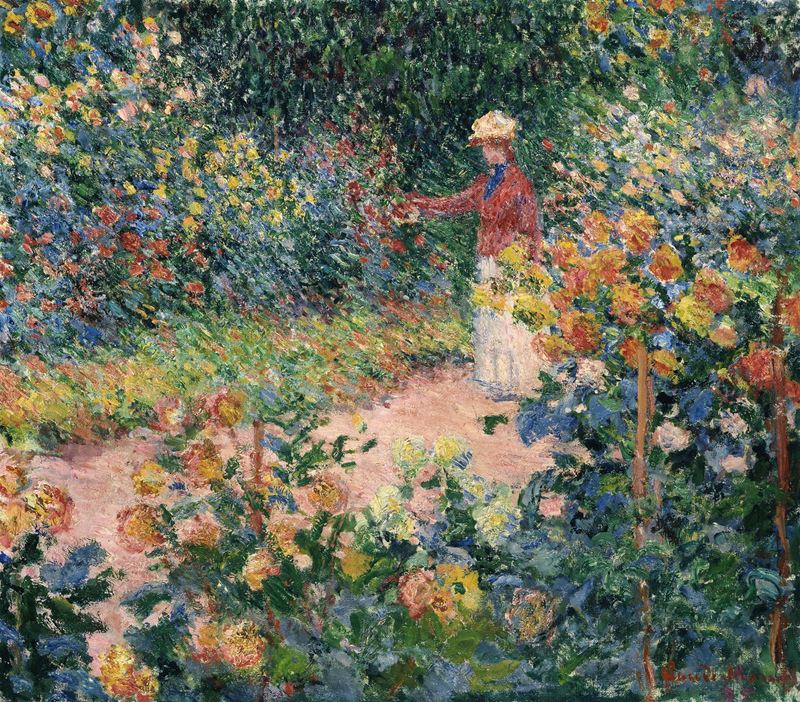 Monet’nin Giverny’deki Bahçesi, 1895 resmi