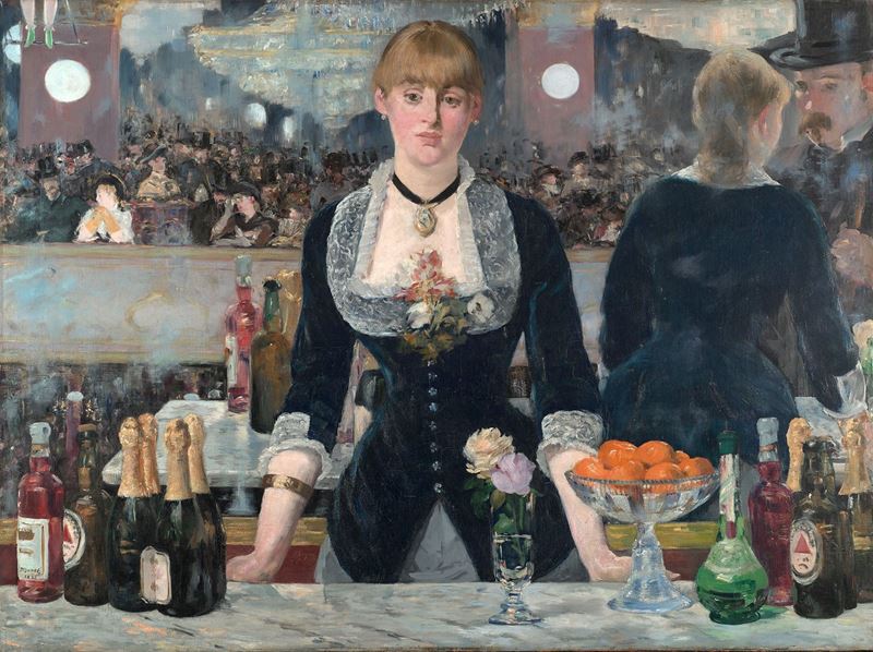 Folies-Bergère’de Bir Bar, 1882, Tuval üzerine yağlıboya, 96 x 130 cm, Courtauld Gallery, Londra, İngiltere.