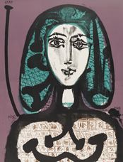 Show Woman with Green Hair, 1956 details