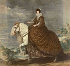 Show Queen Isabel de Borbón on Horseback, c.1635 details