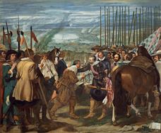 Show The Surrender of Breda (Las Lanzas), c.1635 details