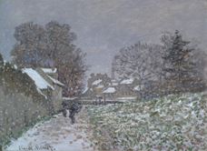 Show Snow at Argenteuil, c.1874 details