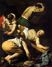 Show The Crucifixion of Saint Peter, 1601 details