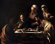 Show The Supper at Emmaus, 1605-1606 details