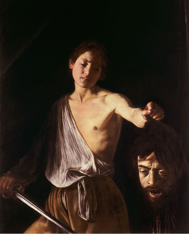 Davud Golyat'ın Kafası İle, 1609-1610 resmi