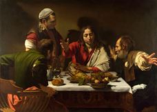 Show The Supper at Emmaus, 1601 details