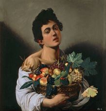 Show Boy with a Basket of Fruit, 1593-1594 details