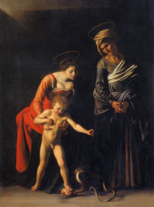 Palafrenieri Madonnası, 1605-1606 resmi