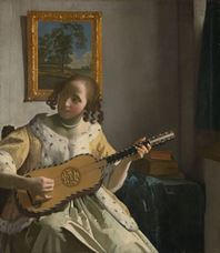 Show The Guitar Player, c. 1672 details