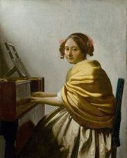 Show Young Woman Seated at a Virginal, 1670-1672 details