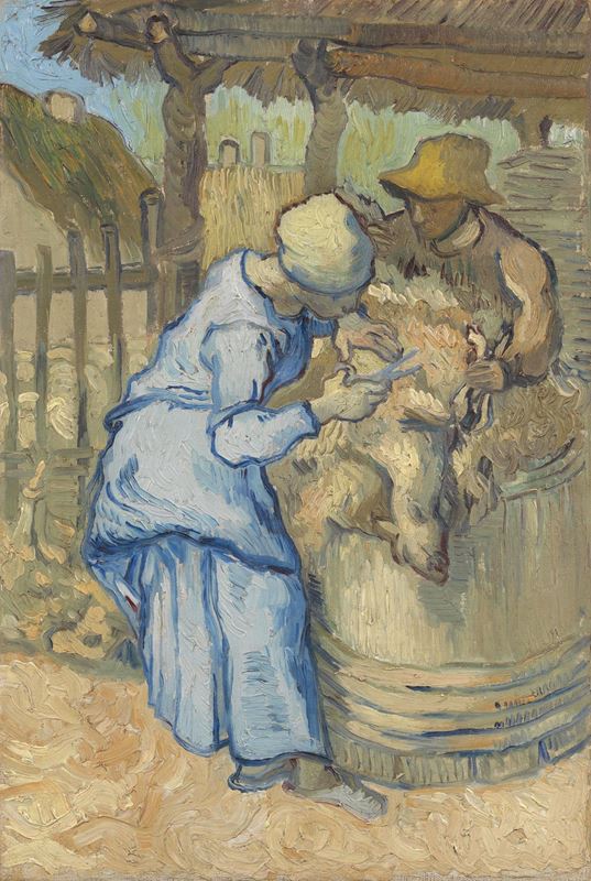 Picture for The Sheepshearer (after Millet), 1889