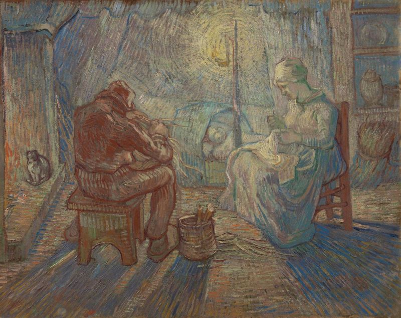 Picture for Evening (after Millet), 1889