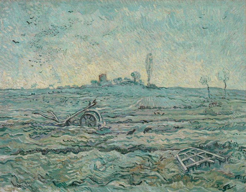 Picture for Snow-Covered Field with a Harrow (after Millet), 1890