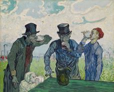 Show The Drinkers  (after Daumier), 1890 details