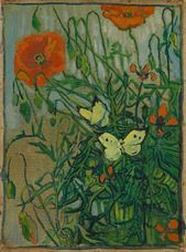 Show Butterflies and Poppies, 1890 details