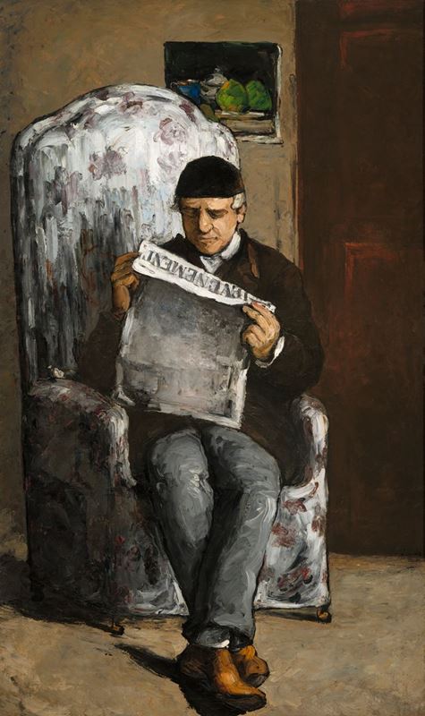 Picture for The Artist's Father, Reading L'Événement, 1866