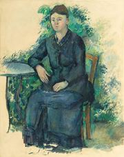 Bahçede Madam Cézanne, 1879-1882