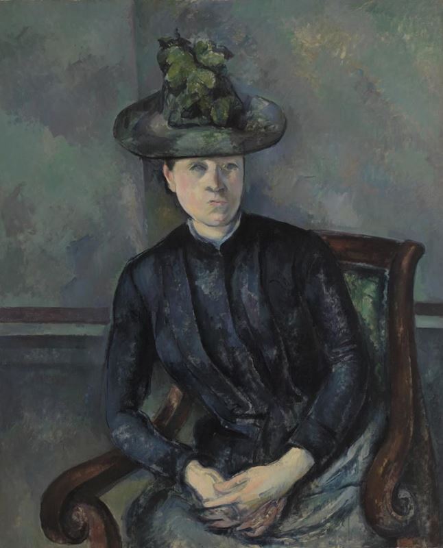 Picture for Madame Cézanne with Green Hat, 1891-1892