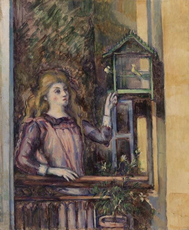 Picture for Girl with Birdcage, c. 1888