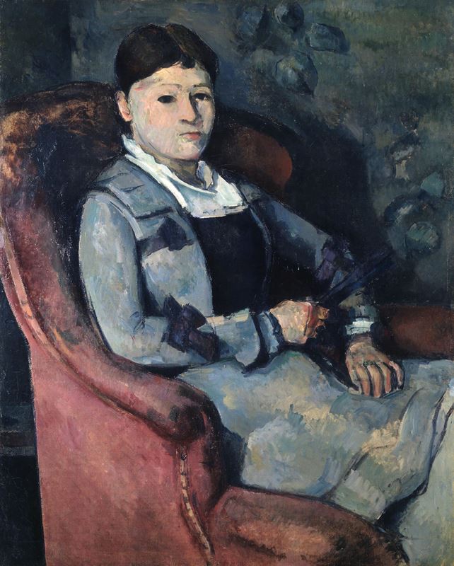 Yelpaze ile Madam Cézanne, 1878-1888 resmi