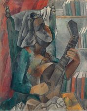 Show Woman with a Mandolin, 1909 details