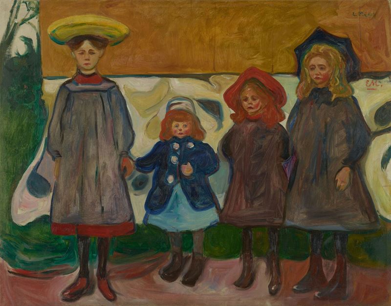 Asgardstrand’da Dört Kız, 1903 resmi