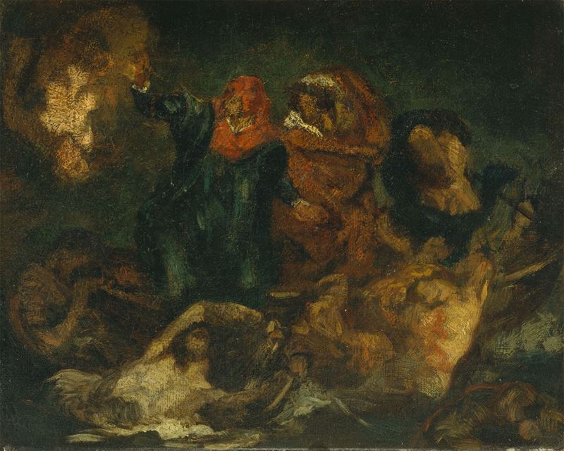 Dante’nin Kayığı (Delacroix’dan esinle), 1859 resmi