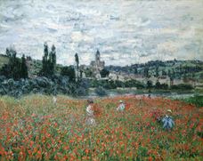 Show Poppy Field Near Vétheuil, c. 1879 details