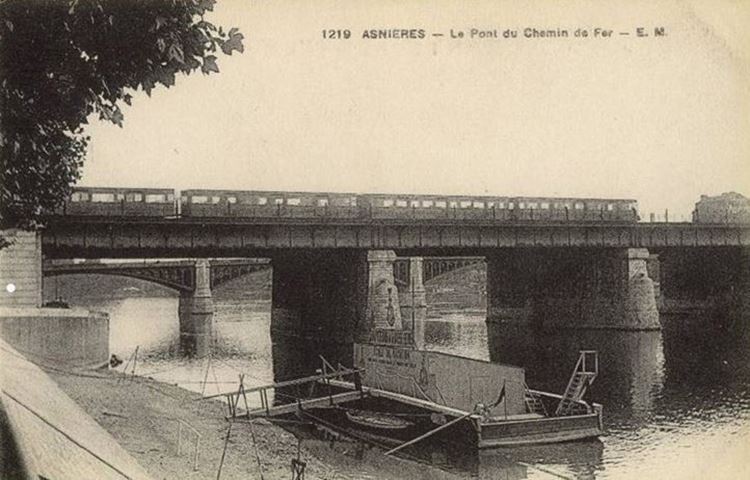 Asnières’de  Seine Nehri Üzerinde Köprü, 1887 picture