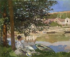 Show On the Bank of the Seine, Bennecourt, 1868 details