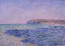 Show Shadows on the Sea. The Cliffs at Pourville, 1882 details