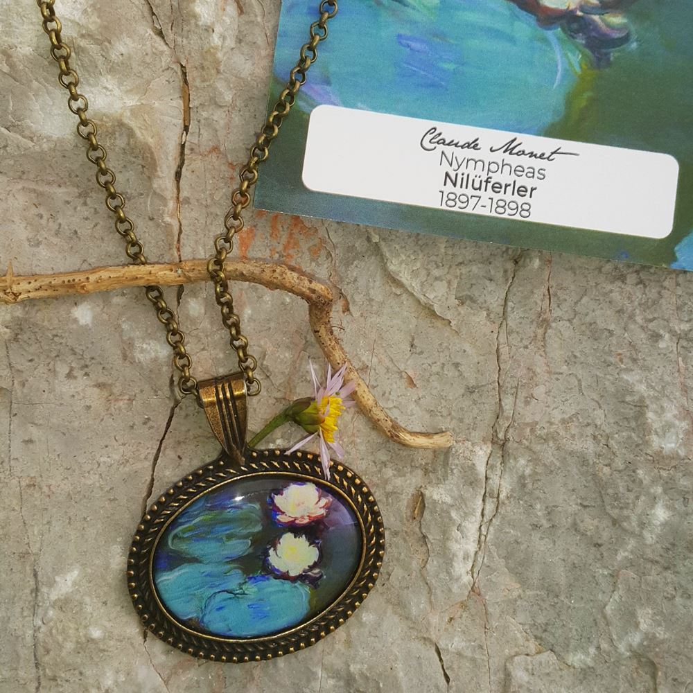 Monet Water Lilies Necklace Pivada