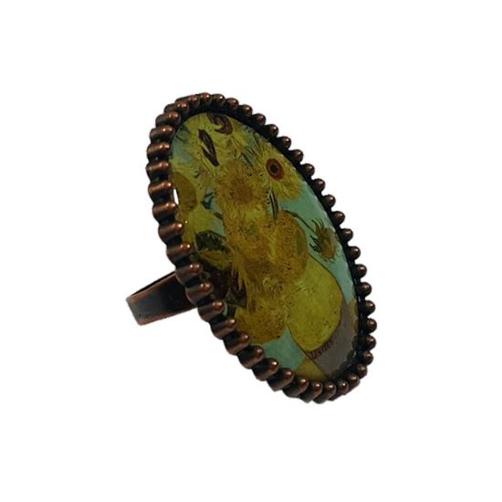 Van Gogh Sunflowers Ring