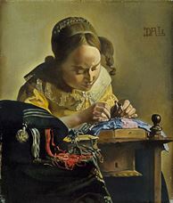 Show Lacemaker (after Vermeer), 1955 details